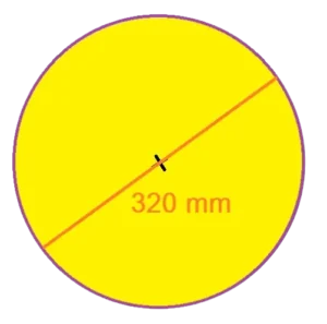 exemple calculer aire disque diamètre