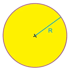 disque rayon R