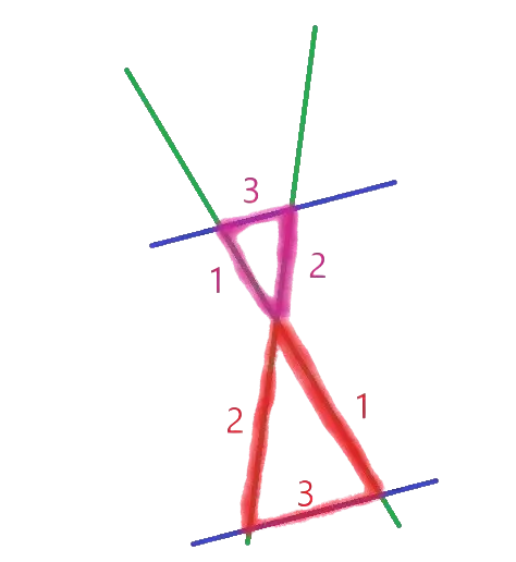 2 triangles semblables Thalès