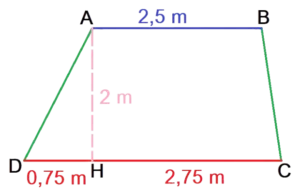 exemple calculer aire trapèze