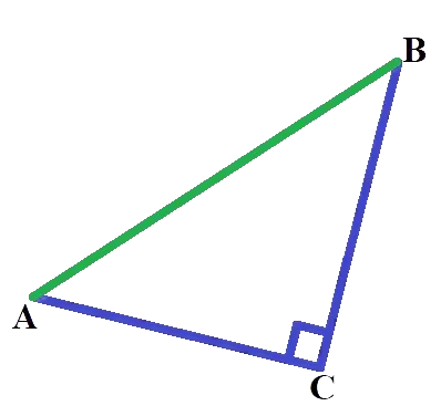Triangle ABC rectangle en C propriété Pythagore